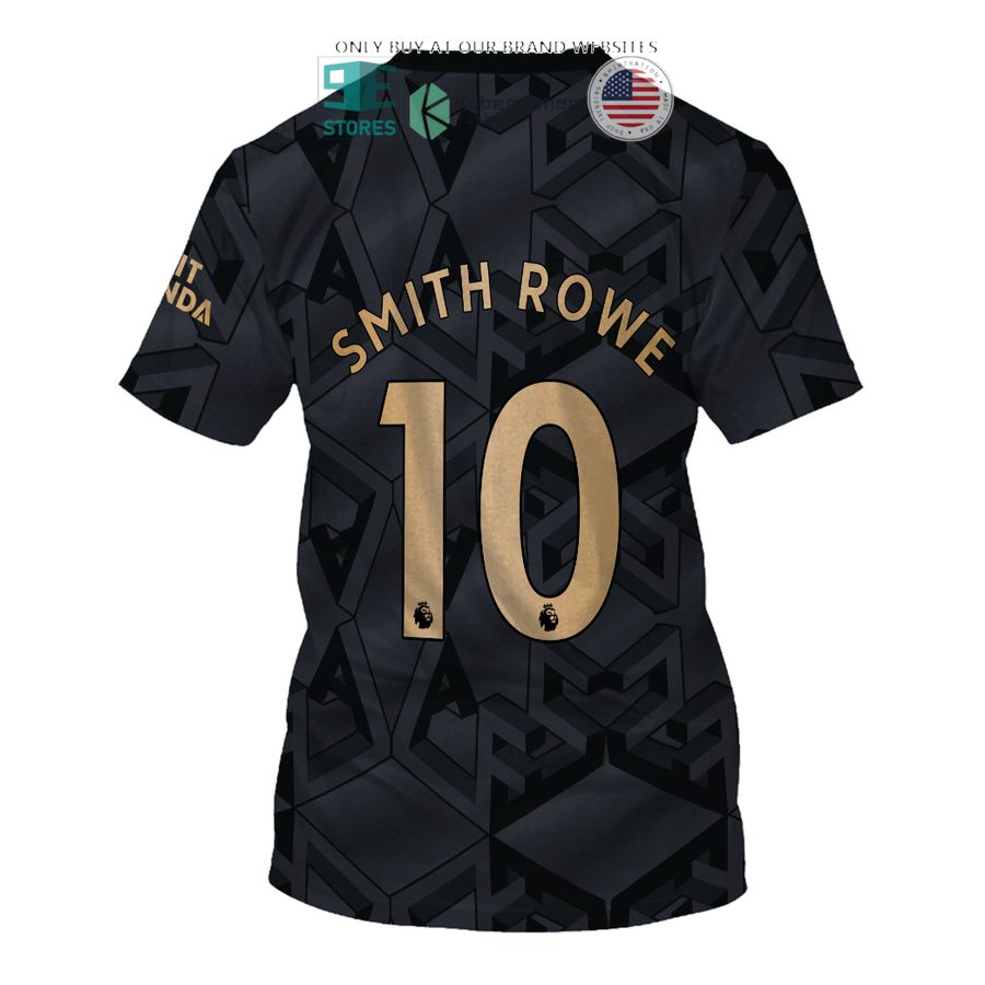 NEW Arsenal Emirates Fly Better Smith Rowe 10 black Hoodie, Shirt 8 arsenal emirates fly better smith rowe 10 black 3d shirt hoodie 8 10768
