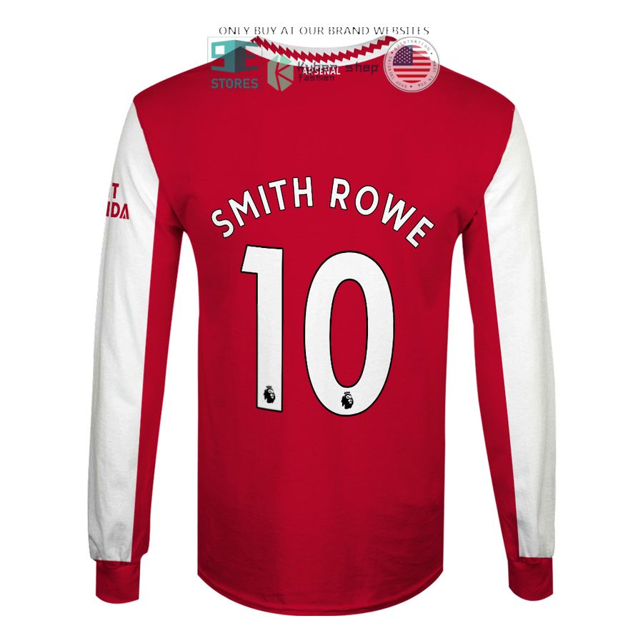 NEW Arsenal Emirates Fly Better Smith Rowe 10 red white Hoodie, Shirt 6 arsenal emirates fly better smith rowe 10 red white 3d shirt hoodie 6 95753