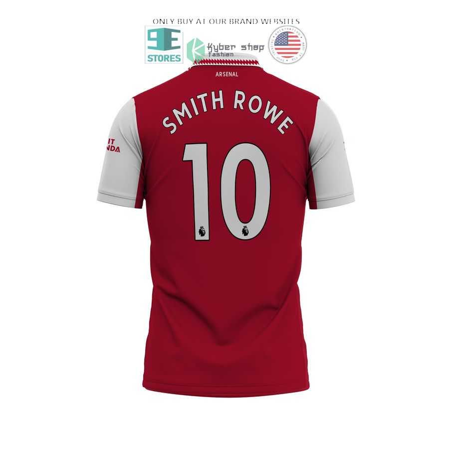 NEW Arsenal Emirates Fly Better Smith Rowe 10 red white Polo Shirt 3 arsenal emirates fly better smith rowe 10 red white polo shirt 3 72212