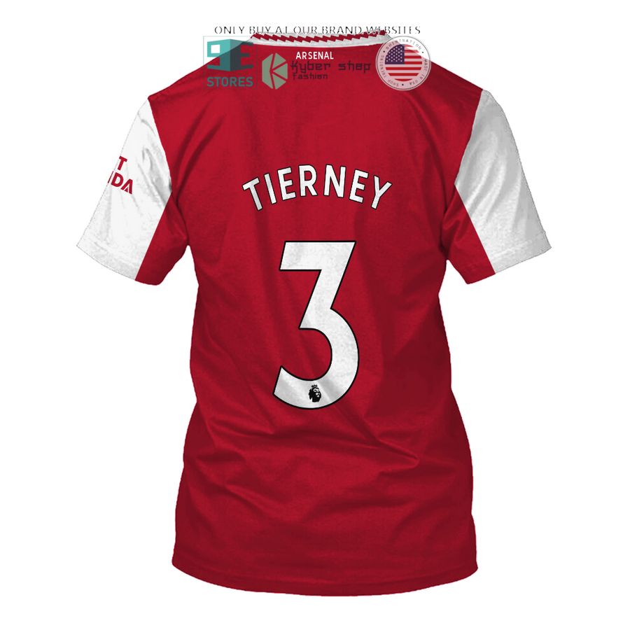 NEW Arsenal Emirates Fly Better Tierney 3 red white Hoodie, Shirt 8 arsenal emirates fly better tierney 3 red white 3d shirt hoodie 8 52697