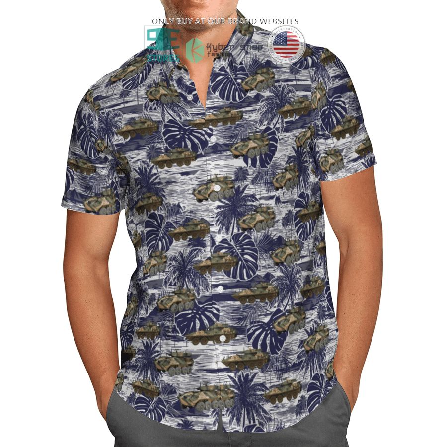 NEW ASLAV Australian Army blue Hawaii Shirt, Shorts 3 aslav australian army blue hawaiian shirt shorts 3 49601