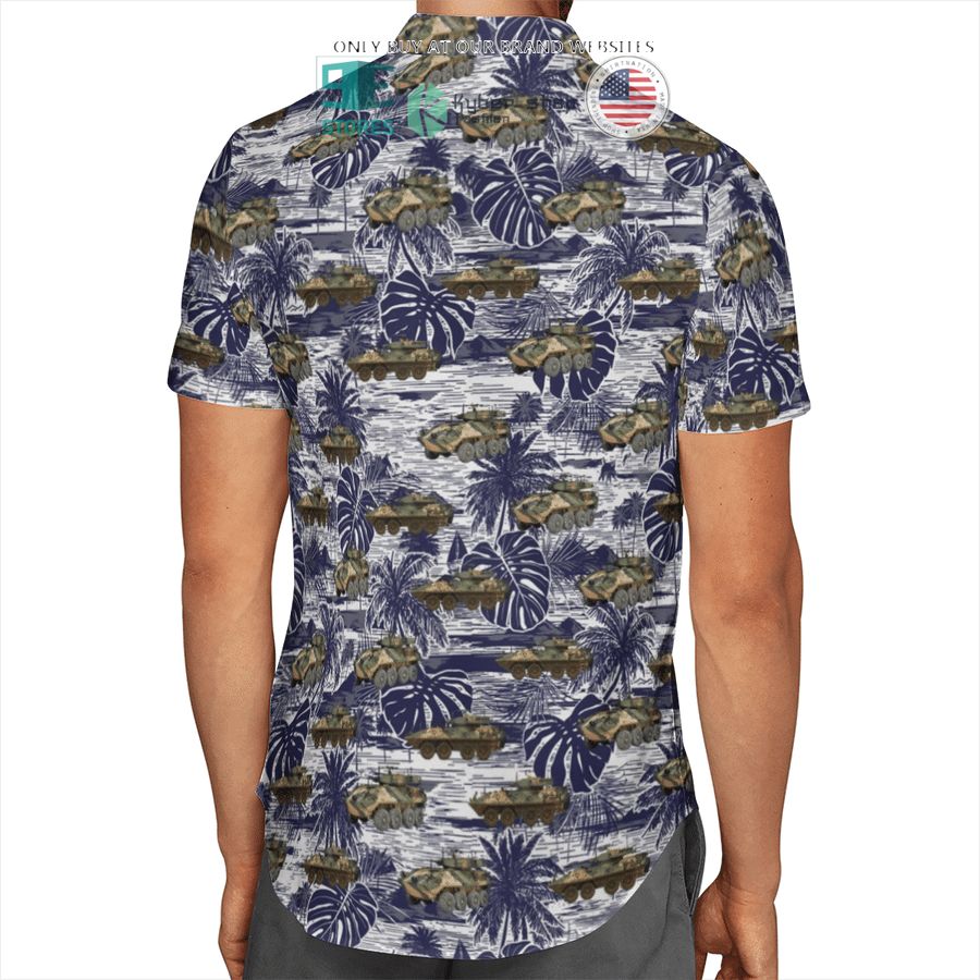 NEW ASLAV Australian Army blue Hawaii Shirt, Shorts 5 aslav australian army blue hawaiian shirt shorts 5 40603