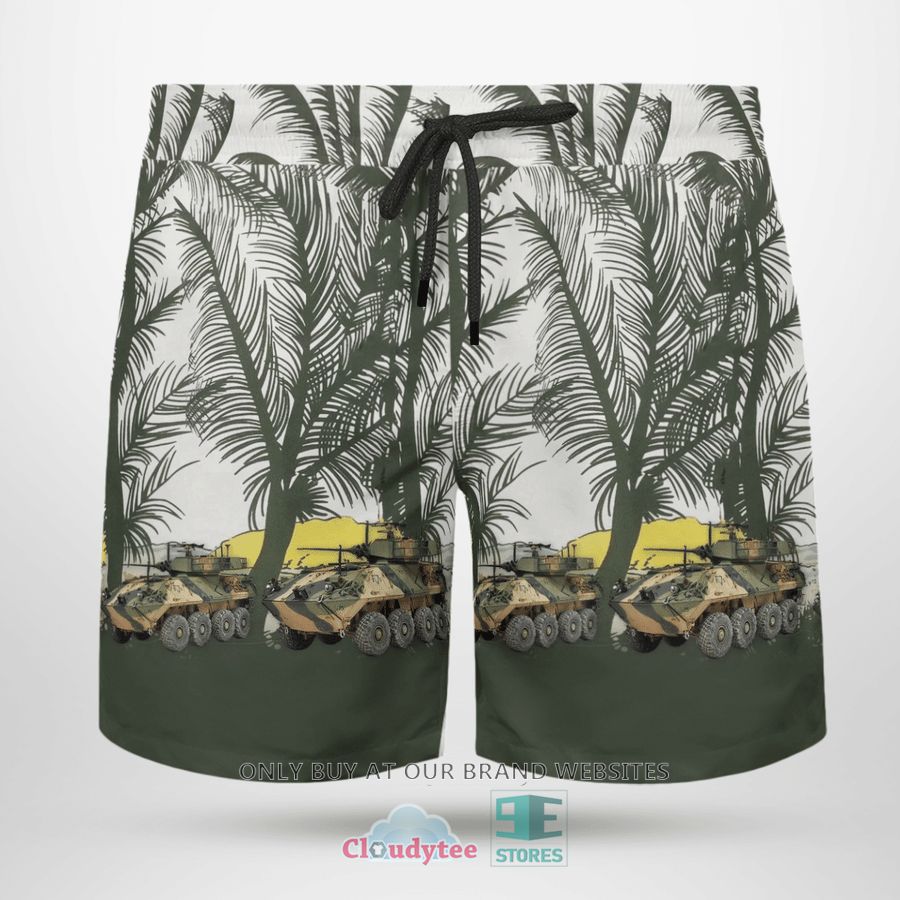 NEW ASLAV Australian Army palm tree Hawaii Shirt, Shorts 17 aslav australian army palm tree hawaiian shirt shorts 17 47125