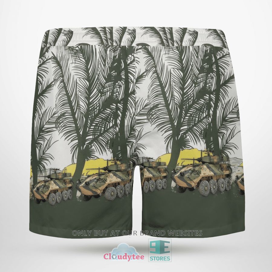 NEW ASLAV Australian Army palm tree Hawaii Shirt, Shorts 7 aslav australian army palm tree hawaiian shirt shorts 7 45728