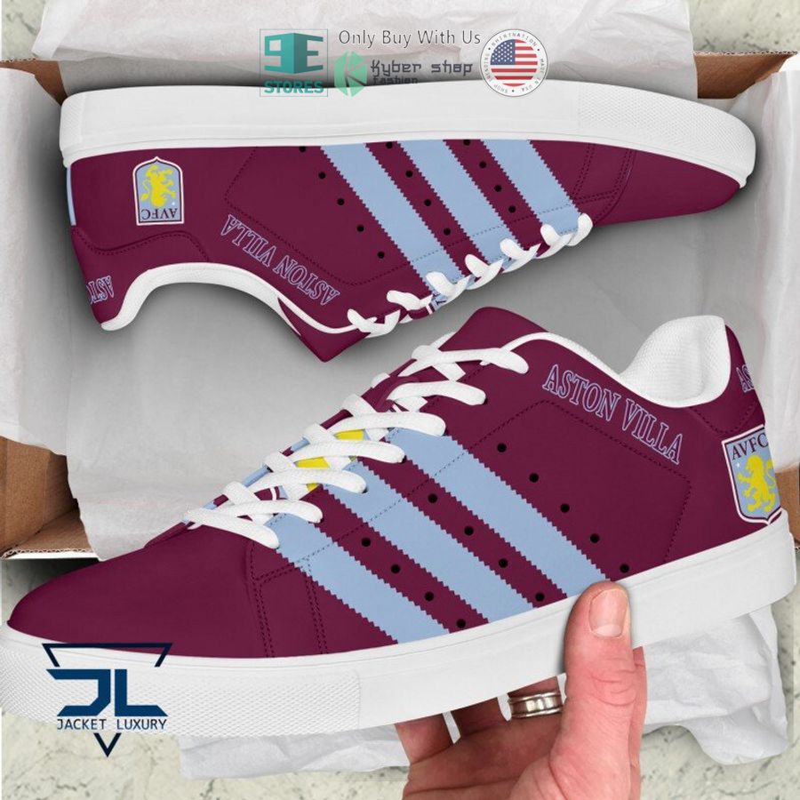 aston villa f c purple stan smith shoes 1 55743