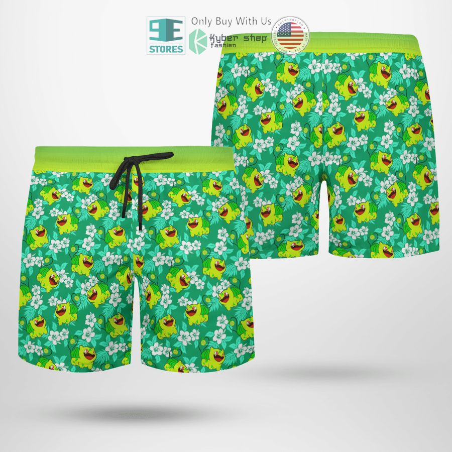 NEW Balbasaur Tropical Hawaii Shirt, Shorts 4 balbasaur tropical hawaiian shirt shorts 4 46178