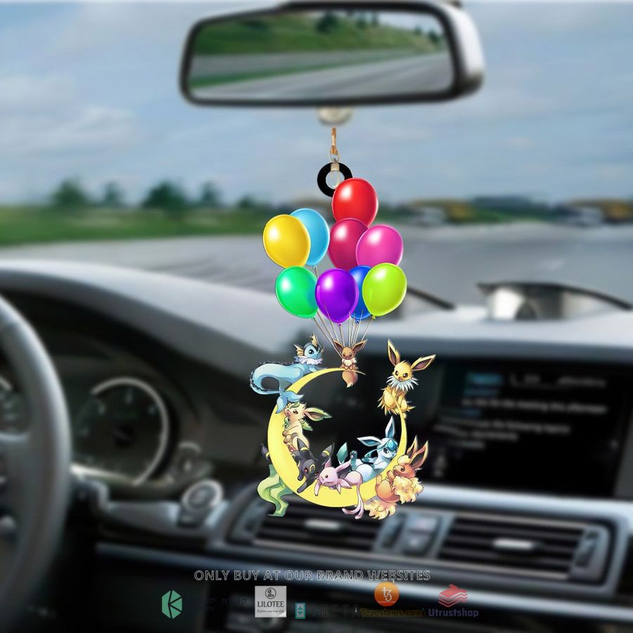 balloon eevee evolution car hanging ornament 1 56119