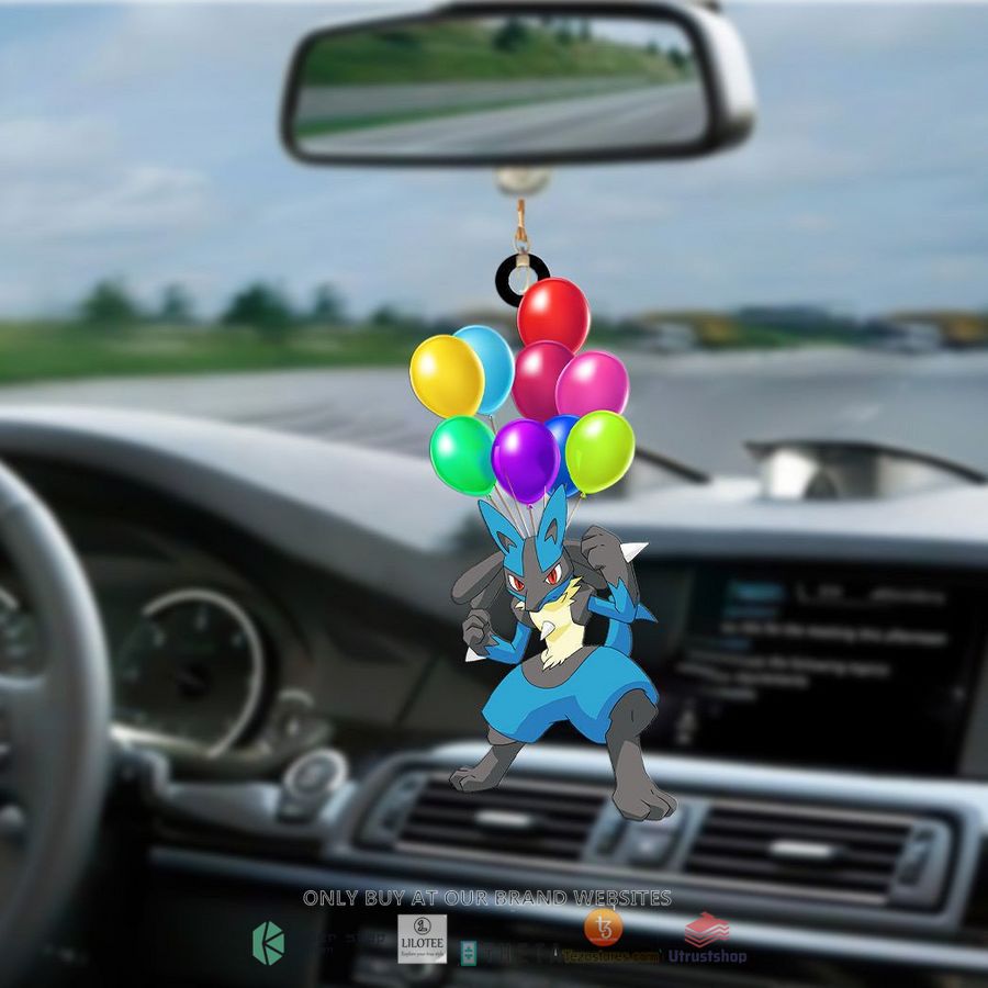 balloon lucario car hanging ornament 1 90722