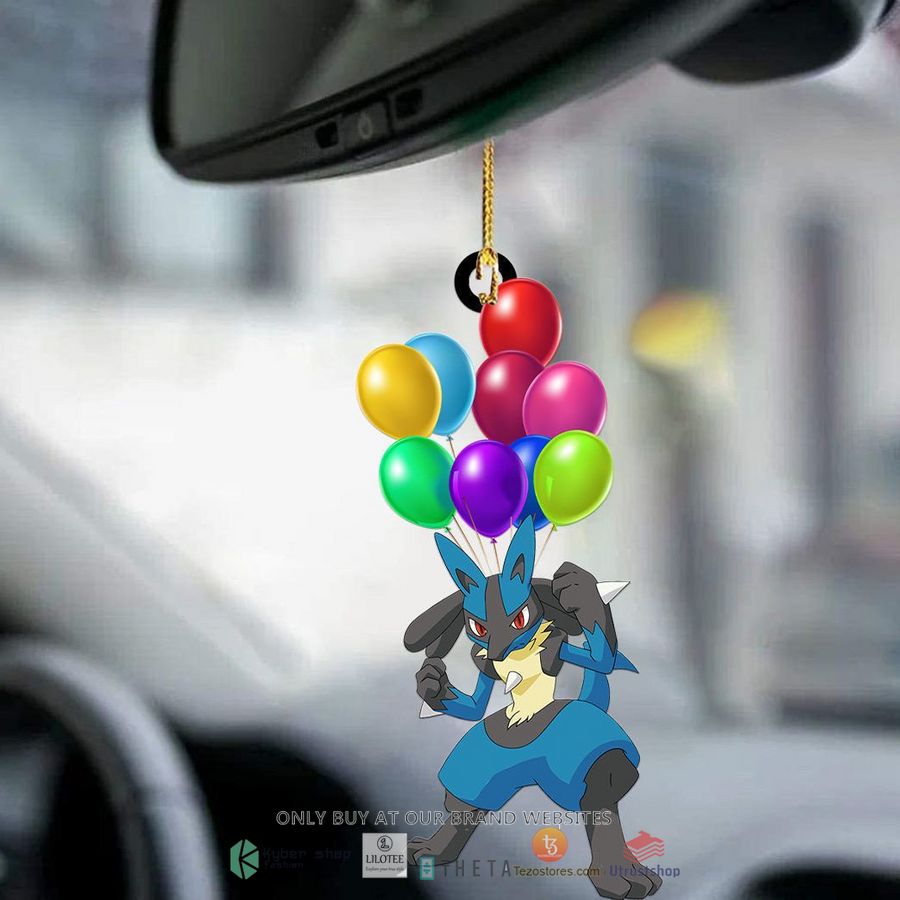 balloon lucario car hanging ornament 2 11811