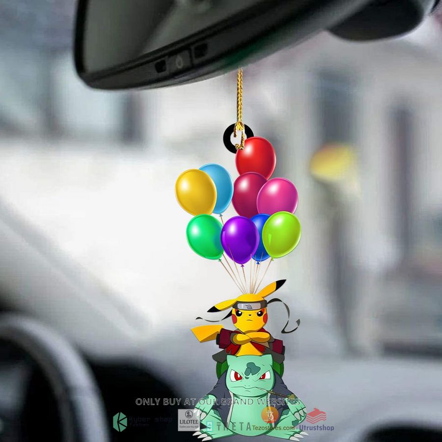 balloon pikuto car hanging ornament 2 72081