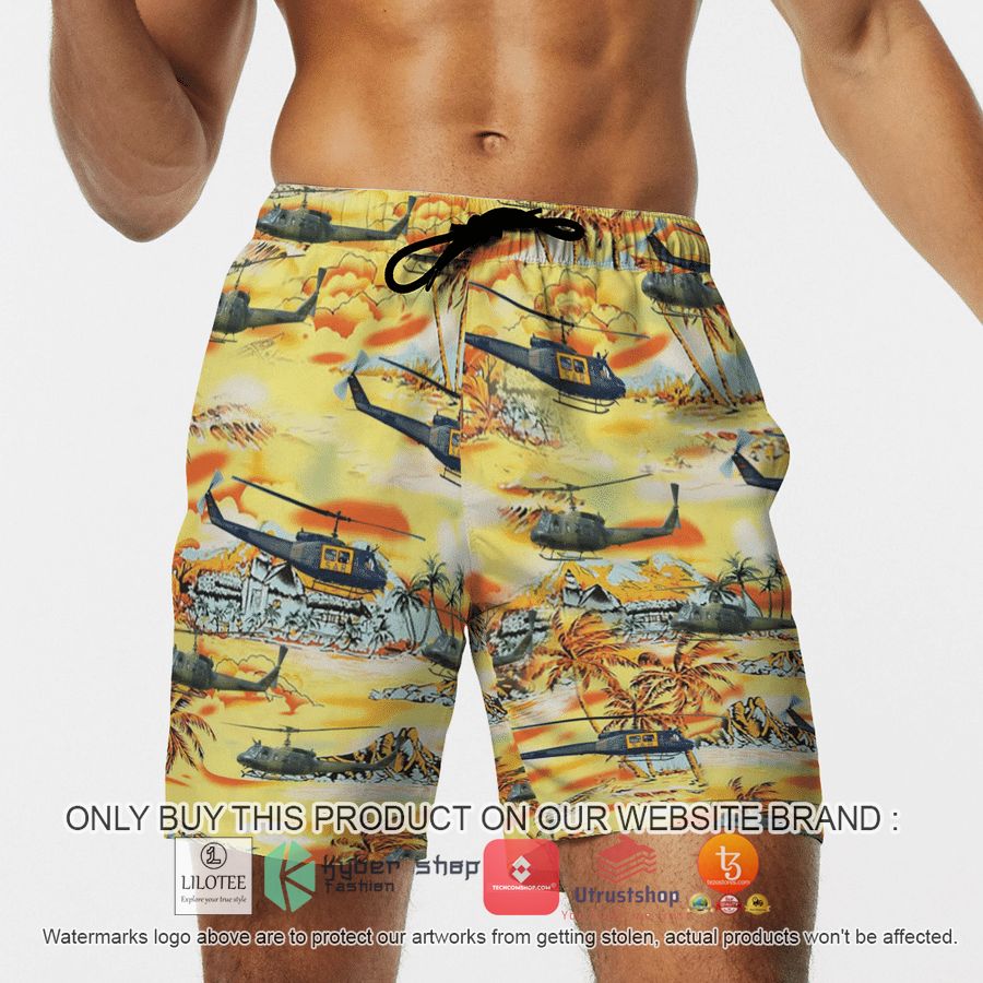 HOT Bell UH-1D Germany Yellow Hawaiian Shirt, Shorts 13 bell uh 1d germany yellow hawaiian shirt beach shorts 13 96385