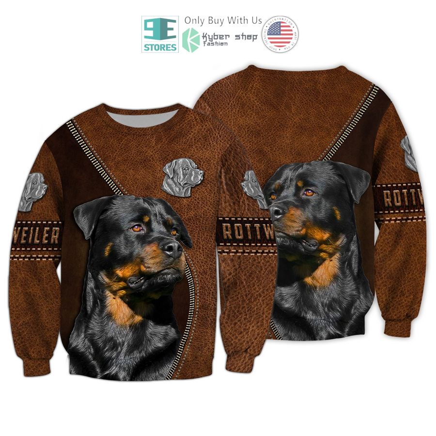 NEW Brave Rottweiler Leather Skin 3D Shirt, Hoodie 3 brave rottweiler leather skin 3d shirt hoodie 3 95345