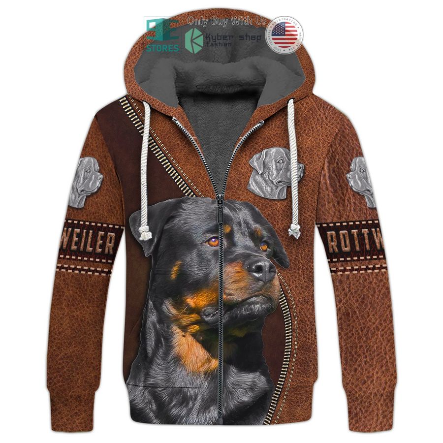 NEW Brave Rottweiler Leather Skin 3D Shirt, Hoodie 6 brave rottweiler leather skin 3d shirt hoodie 6 34393