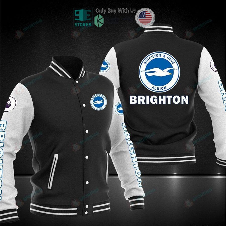 NEW Brighton and Hove Albion Varsity Jacket 3 brighton and hove albion baseball jacket 3 61299