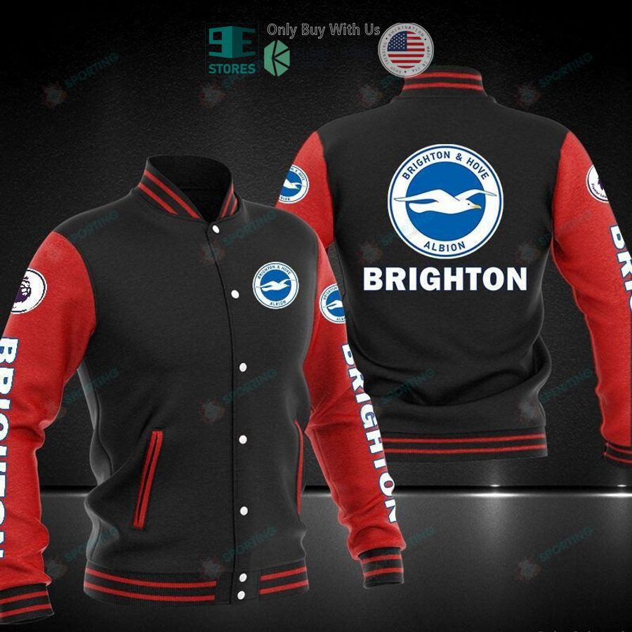 NEW Brighton and Hove Albion Varsity Jacket 4 brighton and hove albion baseball jacket 4 21283