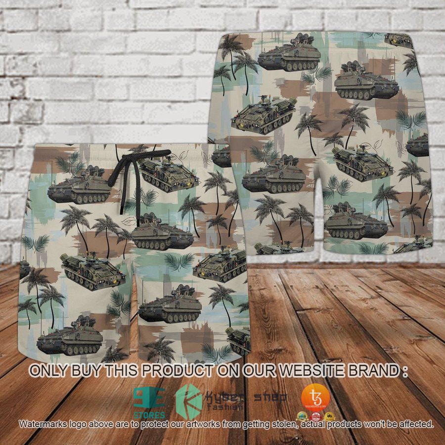 NEW British Army Alvis Stormer HVM Combat Vehicle palm tree Hawaii Shirt 4 british army alvis stormer hvm combat vehicle palm tree hawaiian shirt shorts 4 62316