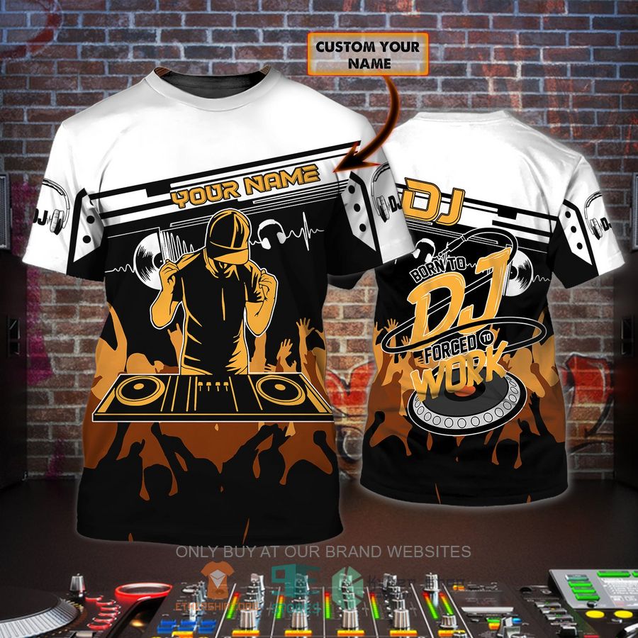 bron to dj forced to work custom name color 3d shirt 1 56090