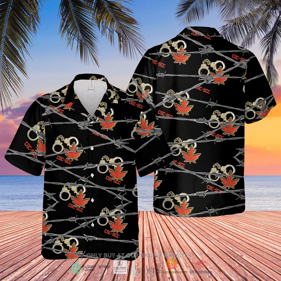 canadian prison officer corrections short sleeve hawaiian shirt 2 51277