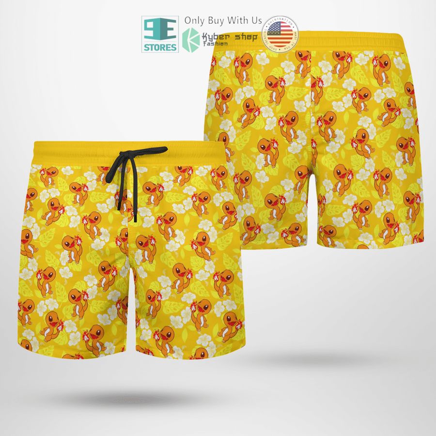 NEW Charmander Tropical Hawaii Shirt, Shorts 5 charmander tropical hawaiian shirt shorts 5 88919