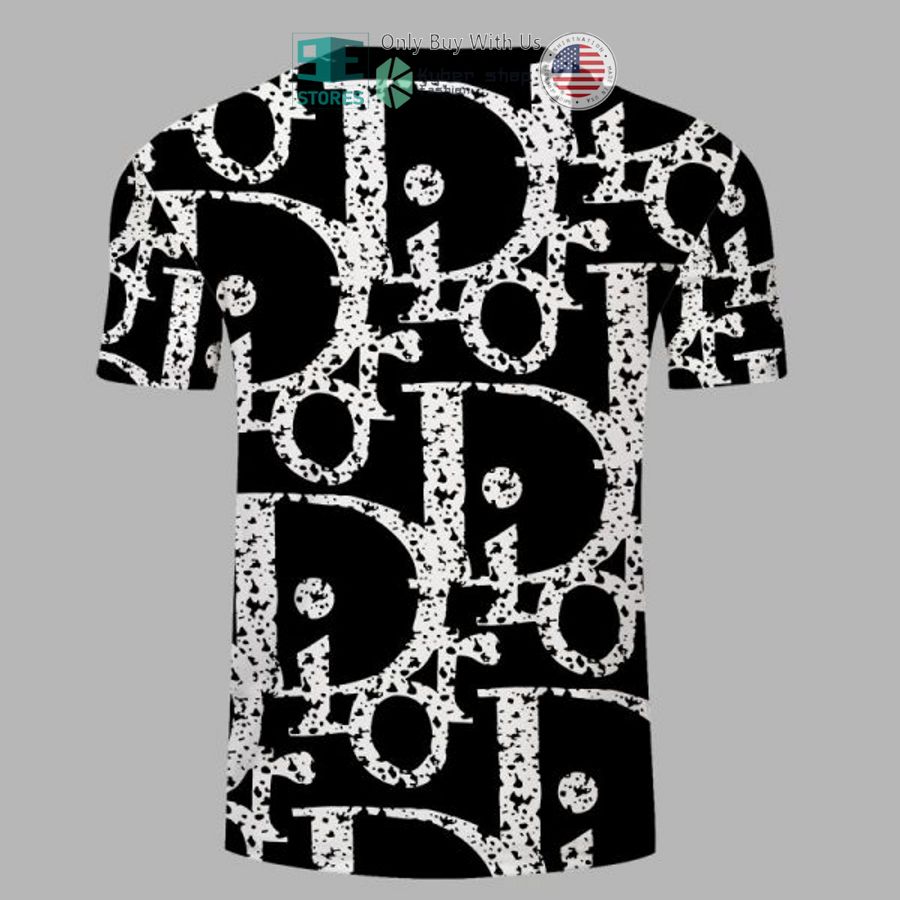 christian dior black white t shirt 2 9772