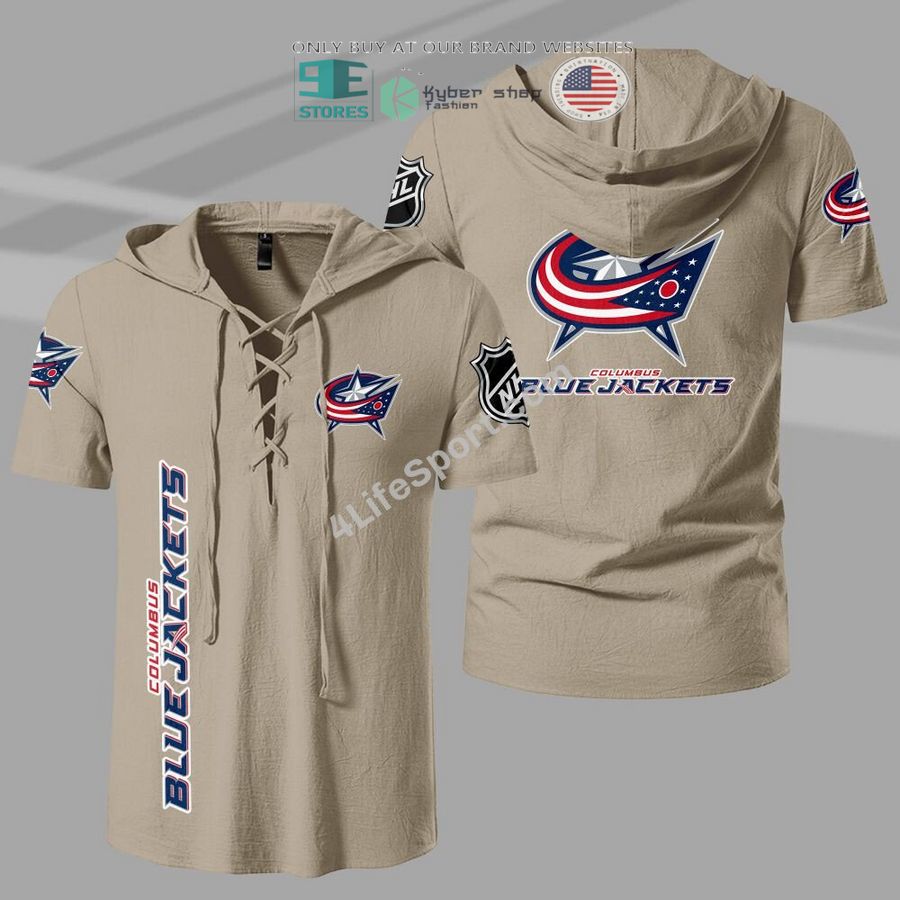 NEW Columbus Blue Jackets Men Drawstring Shirt 3 columbus blue jackets drawstring shirt 3 51561