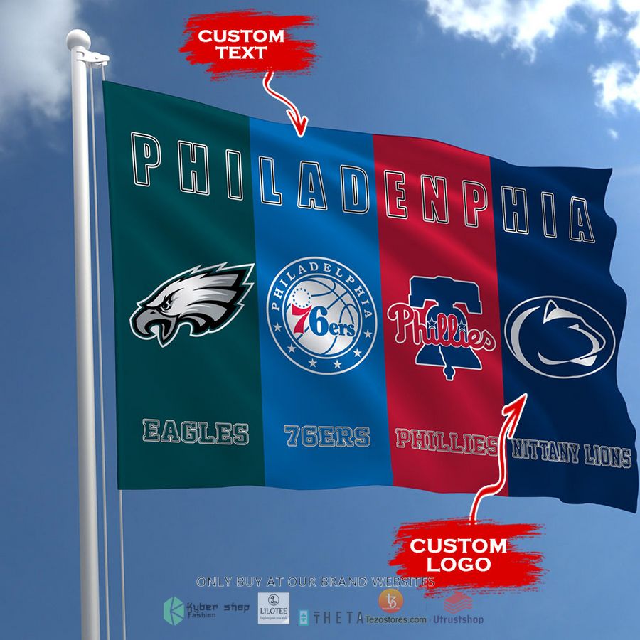 BEST Custom logo Teams & Text in Pennsylvania State Flag 3 custom logo teams text in pennsylvania state flag 3 64910