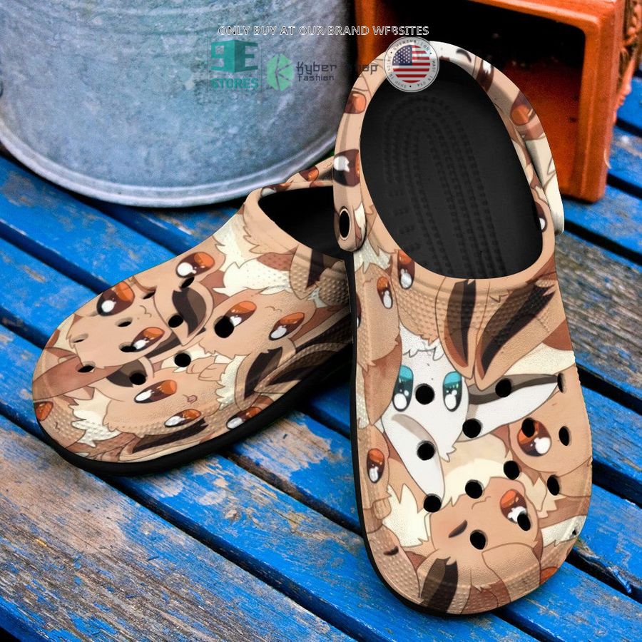 NEW Cute Eevee Seamless Pattern Crocband Clog 5 cute eevee seamless pattern crocs crocband shoes 5 60413