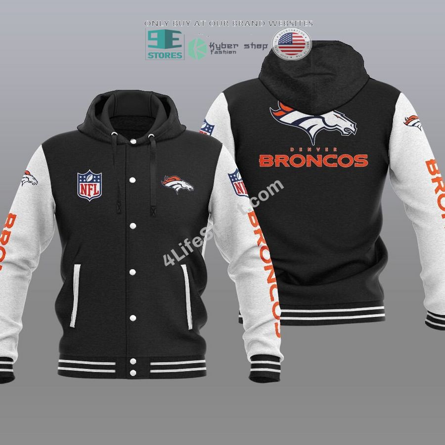 NEW Denver Broncos Hoodie Varsity Jacket 3 denver broncos baseball hoodie jacket 3 42256