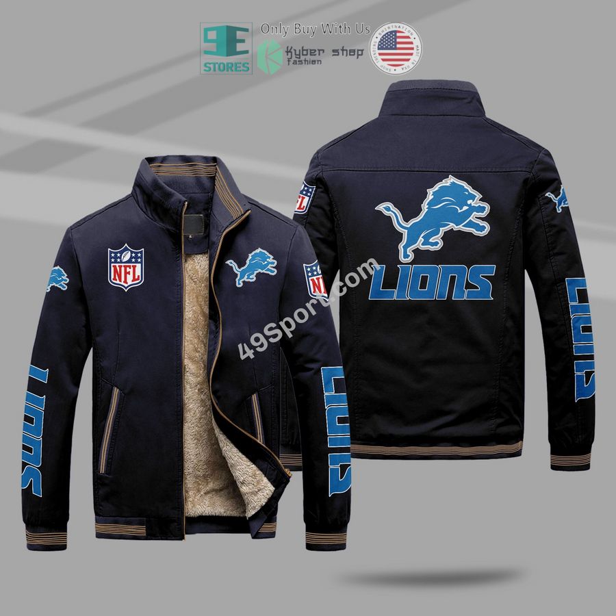 NEW Detroit Lions Winter Plush Mountainskin Jacket 3 detroit lions mountainskin jacket 3 61301