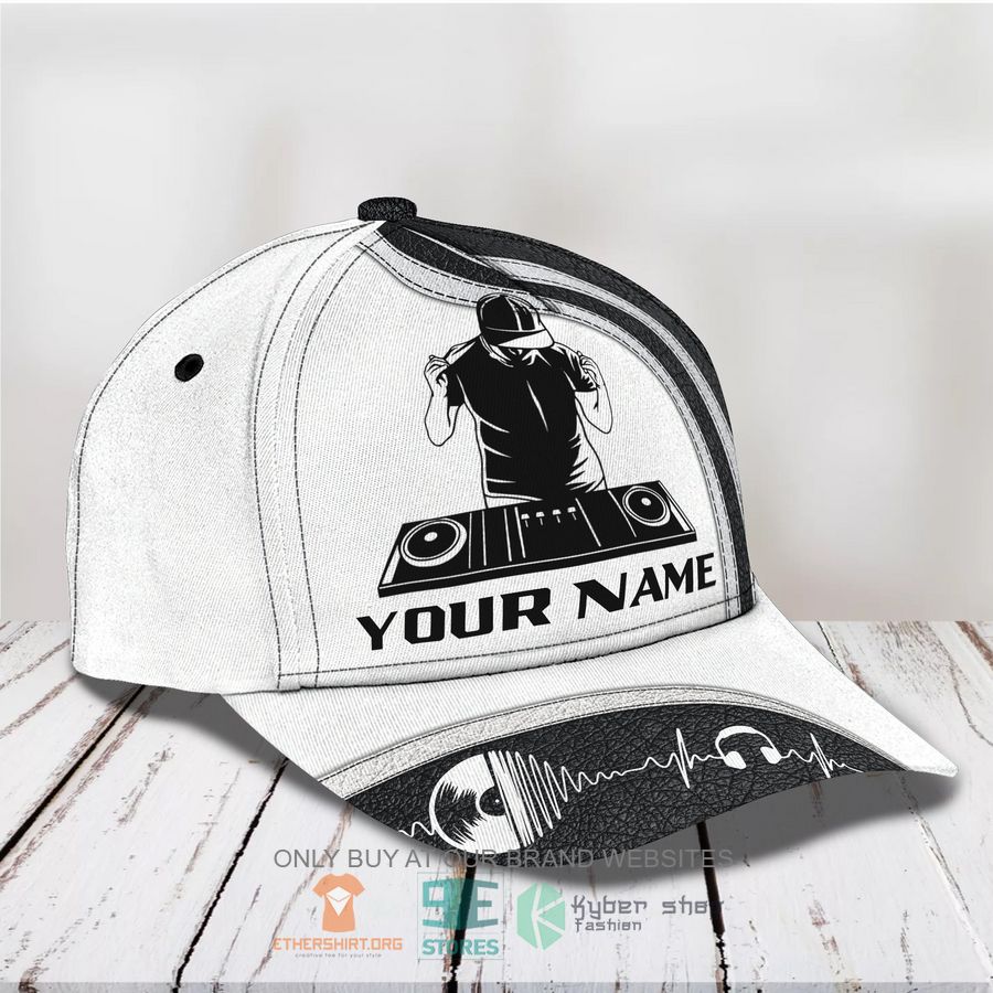 HOT DJ Black White Color Pattern Custom Name Cap Hat 3 dj black white color pattern custom name cap 3 91091