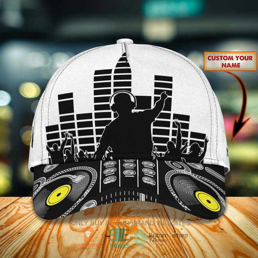 dj black white custom name cap 1 64654