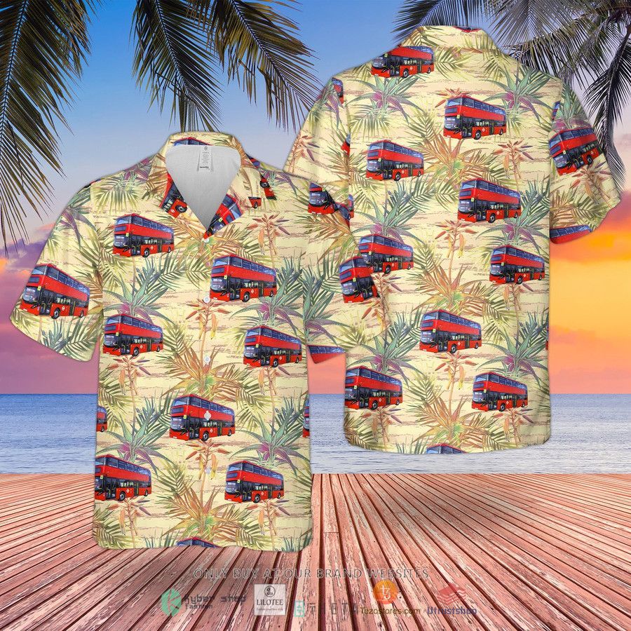 double decker bus london stagecoach enviro400 short sleeve hawaiian shirt 1 89873