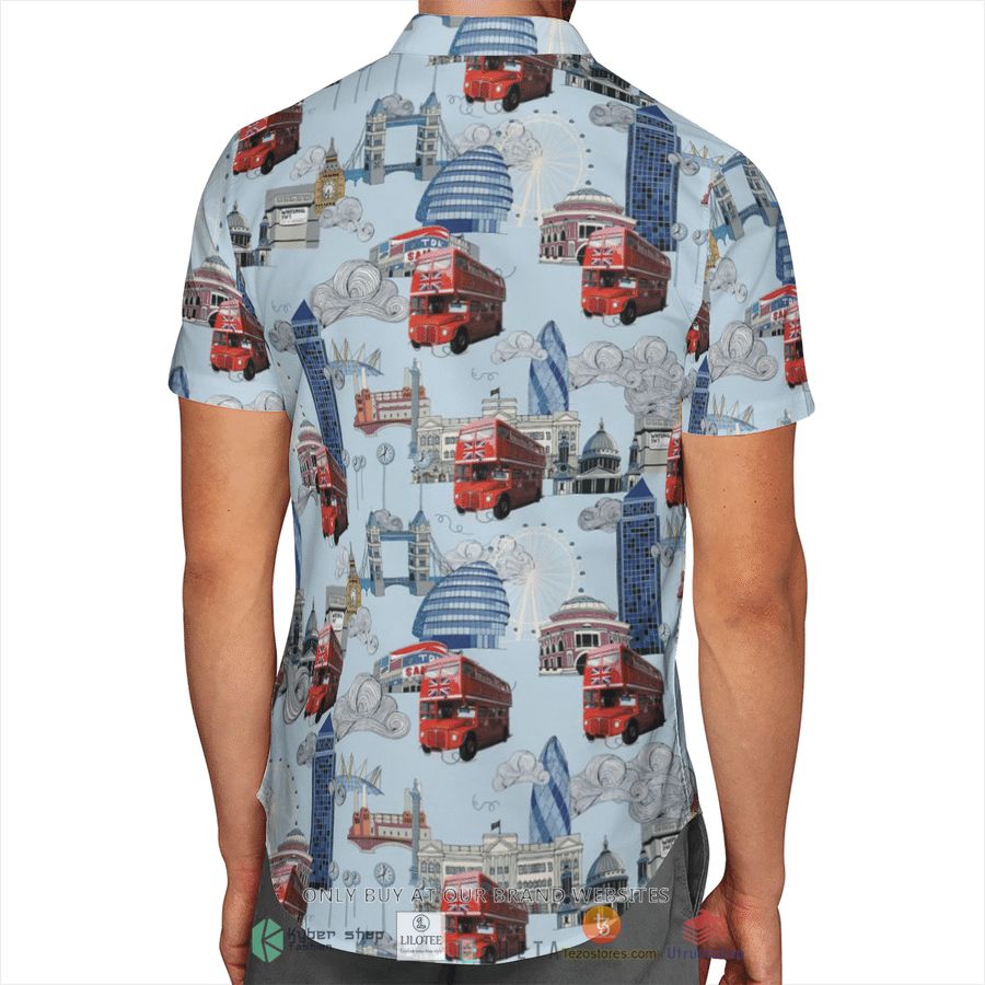 BEST Double-Decker Bus Routemasters Hawaiian Shirt 6 double decker bus routemasters short sleeve hawaiian shirt 6 16374