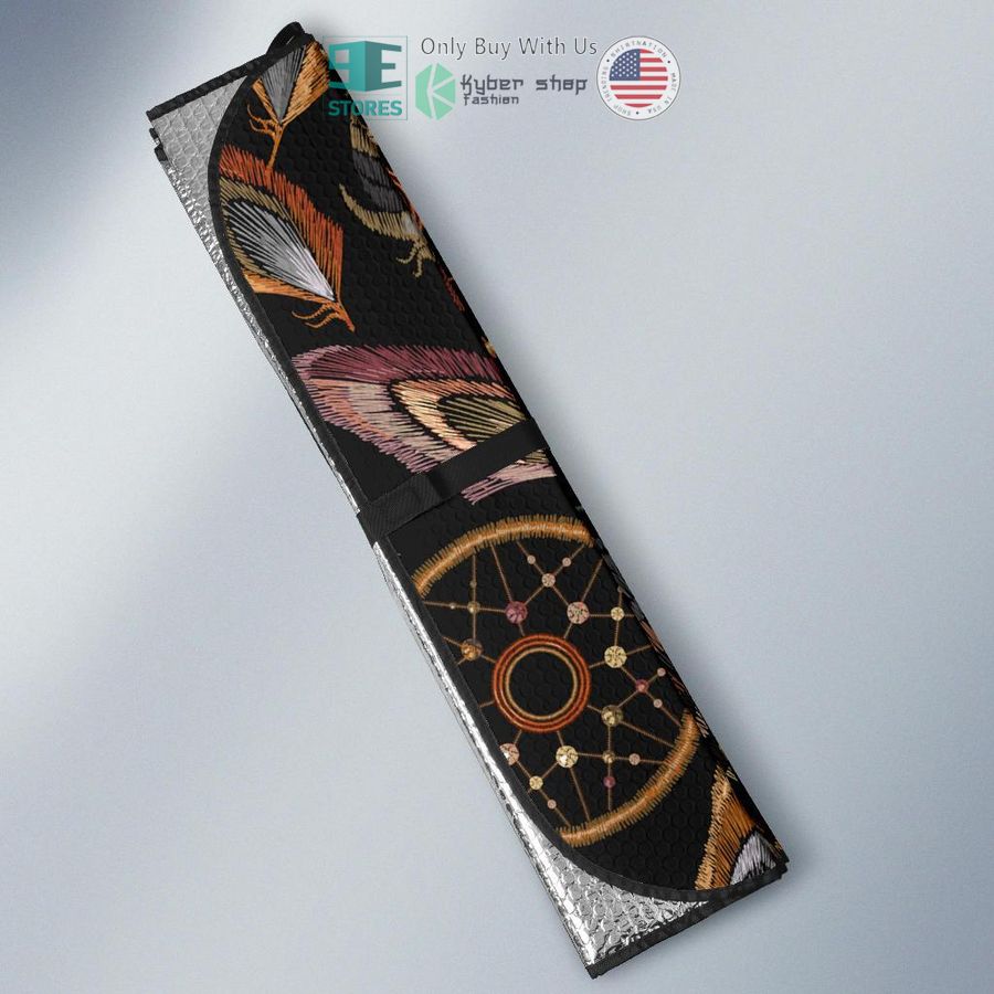 NEW Dreamcatcher Feather Native American Automotive Sunshades 3 dreamcatcher feather native american car sunshades 3 35712