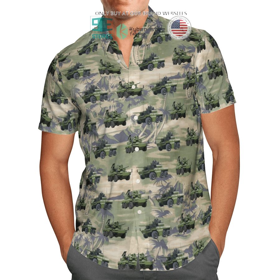 NEW EBRC Jaguar French Army green Hawaii Shirt, Shorts 3 ebrc jaguar french army green hawaiian shirt shorts 3 51340