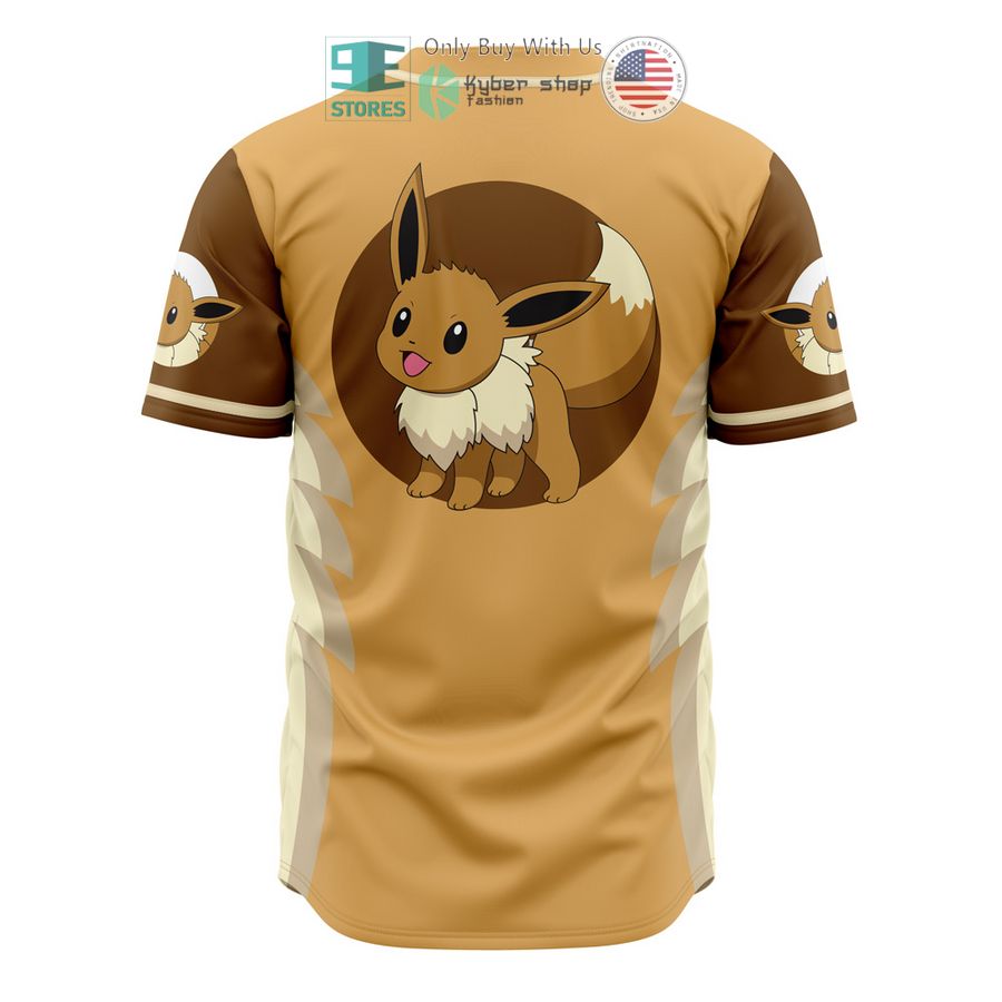 NEW Eevee Eeveelution Pokemon Baseball Shirt 3 eevee eeveelution pokemon baseball jersey 3 68753
