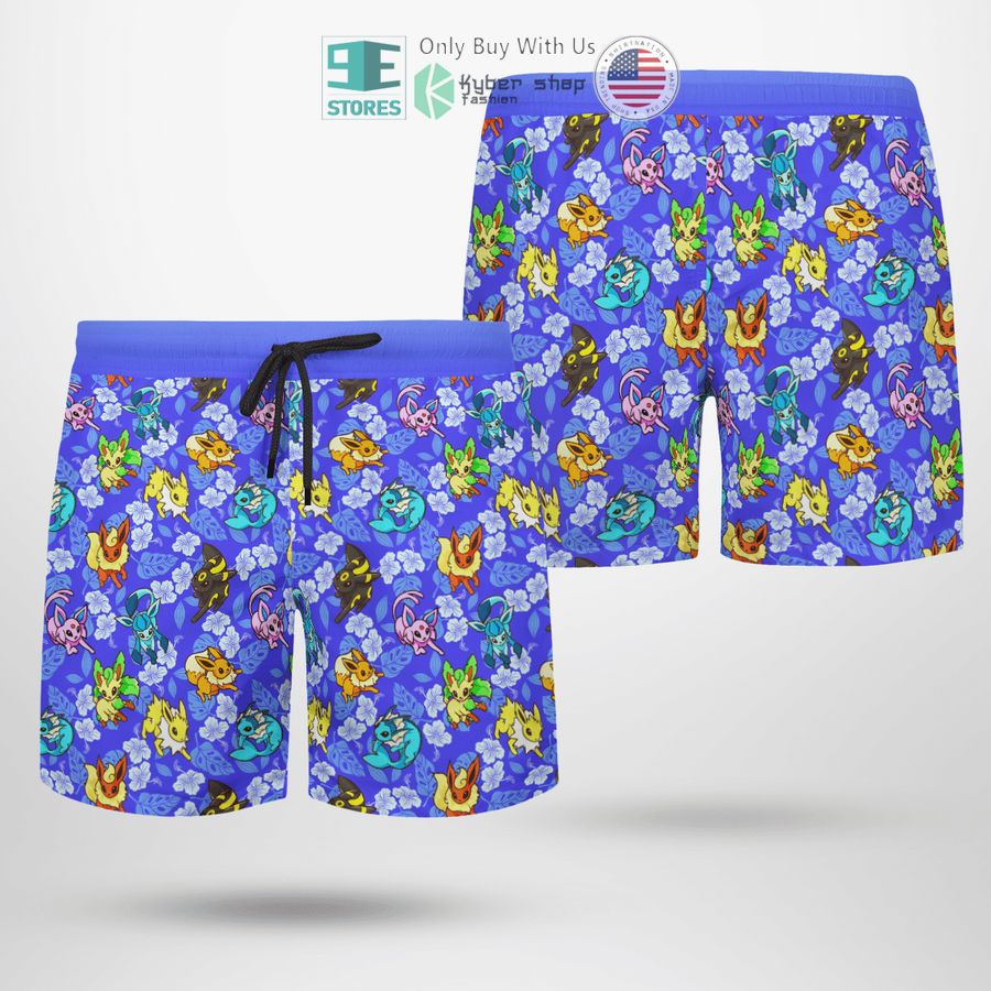 NEW Eevee Tropical Hawaii Shirt, Shorts 4 eevee tropical hawaiian shirt shorts 4 87981