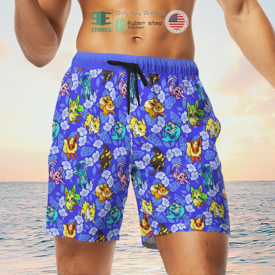 NEW Eevee Tropical Hawaii Shirt, Shorts 7 eevee tropical hawaiian shirt shorts 7 16884