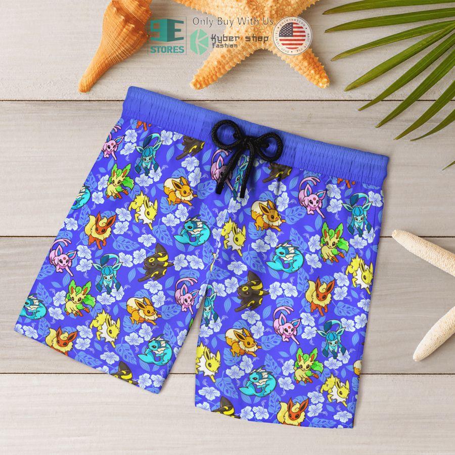 NEW Eevee Tropical Hawaii Shirt, Shorts 8 eevee tropical hawaiian shirt shorts 8 13725