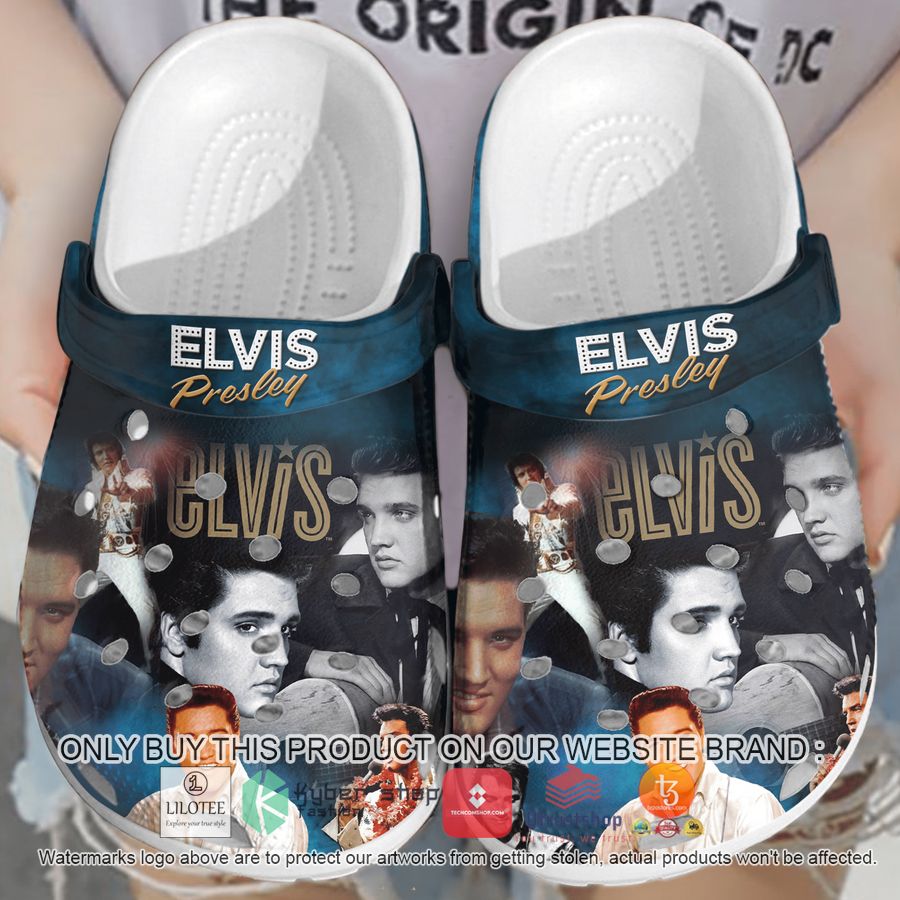 elvis presley blue crocband clog 1 9434
