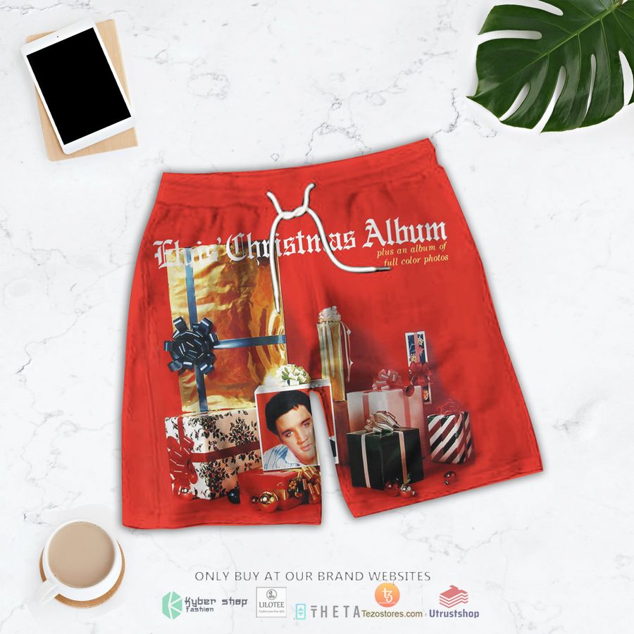 elvis presley christmas album men short 1 64564