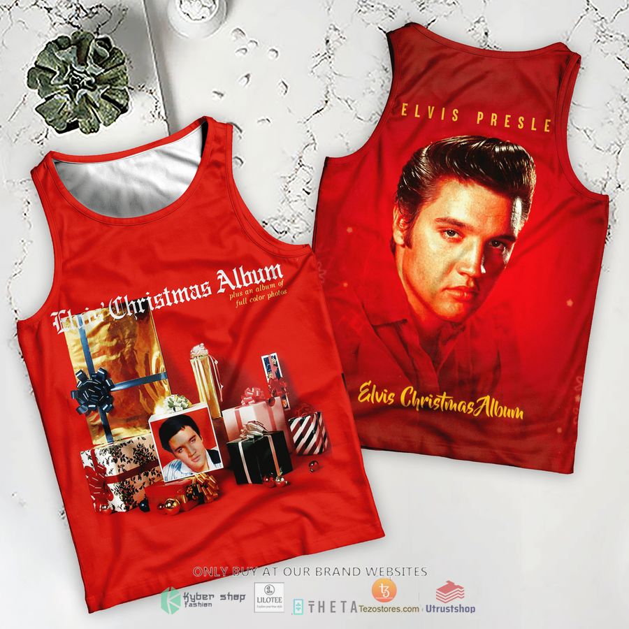 elvis presley christmas album tanktop 1 73231