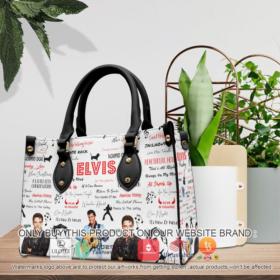 elvis presley leather handbag 1 3082