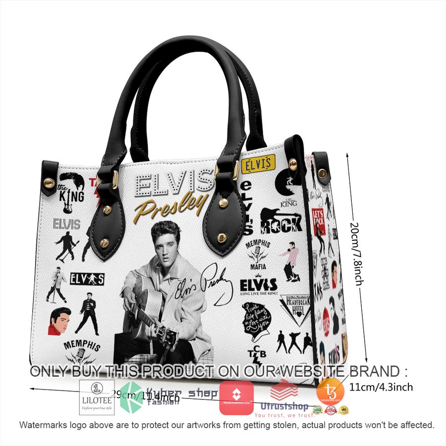 elvis presley tcb leather handbag 2 38890