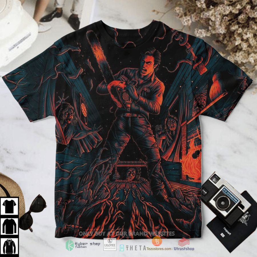 evil dead ash williams horror house t shirt 1 94983