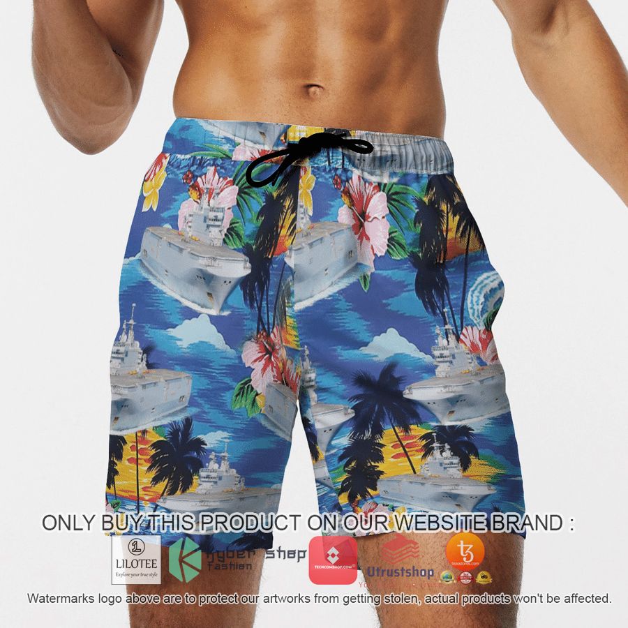 HOT French ship Mistral L9013 French Navy Hawaiian Shirt, Shorts 14 french ship mistral l9013 french navy hawaiian shirt beach shorts 14 87147