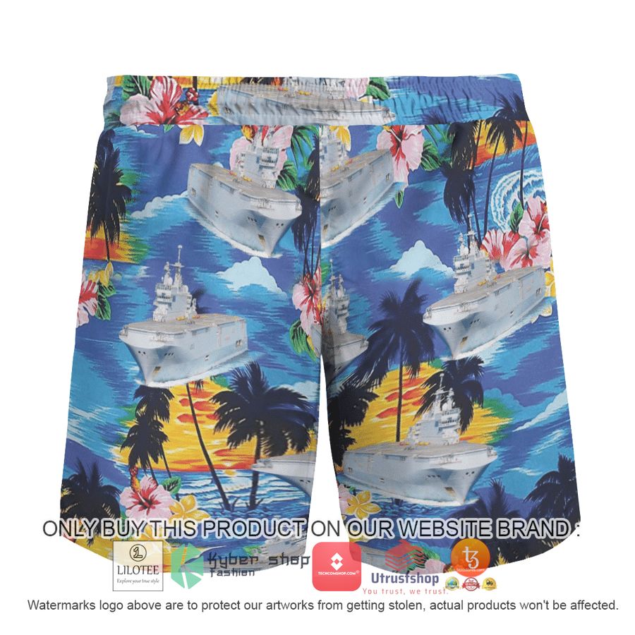 HOT French ship Mistral L9013 French Navy Hawaiian Shirt, Shorts 9 french ship mistral l9013 french navy hawaiian shirt beach shorts 9 92651