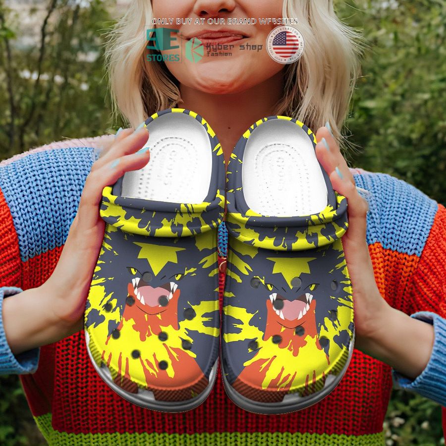NEW Garchomp Tie Dye Face Crocband Clog 4 garchomp tie dye face crocs crocband shoes 4 64696