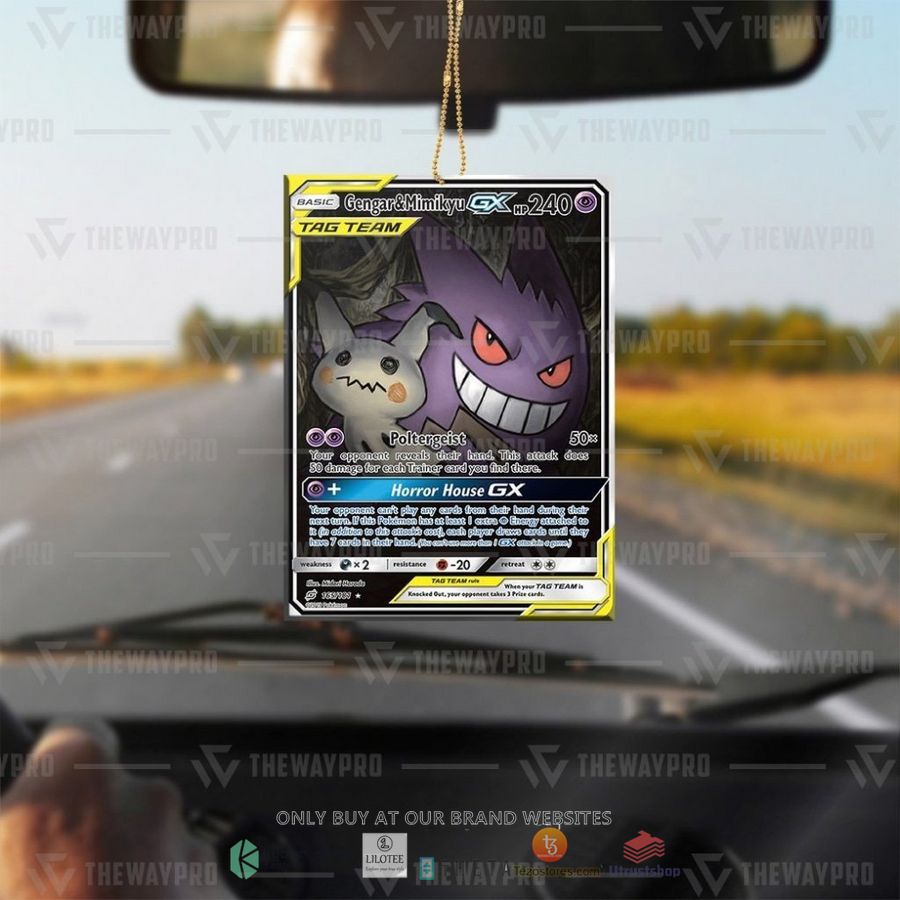 BEST Gengar & Mimikyu-Gx ·Team Up Christmas Ornament 3 gengar mimikyu gx team up christmas ornament 3 4475