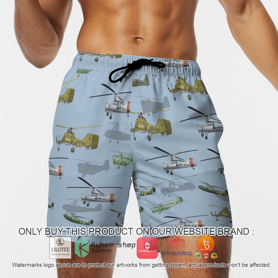 HOT German Helicopter World War 2 Hawaiian Shirt, Shorts 14 german helicopter world war 2 hawaiian shirt beach shorts 14 55414